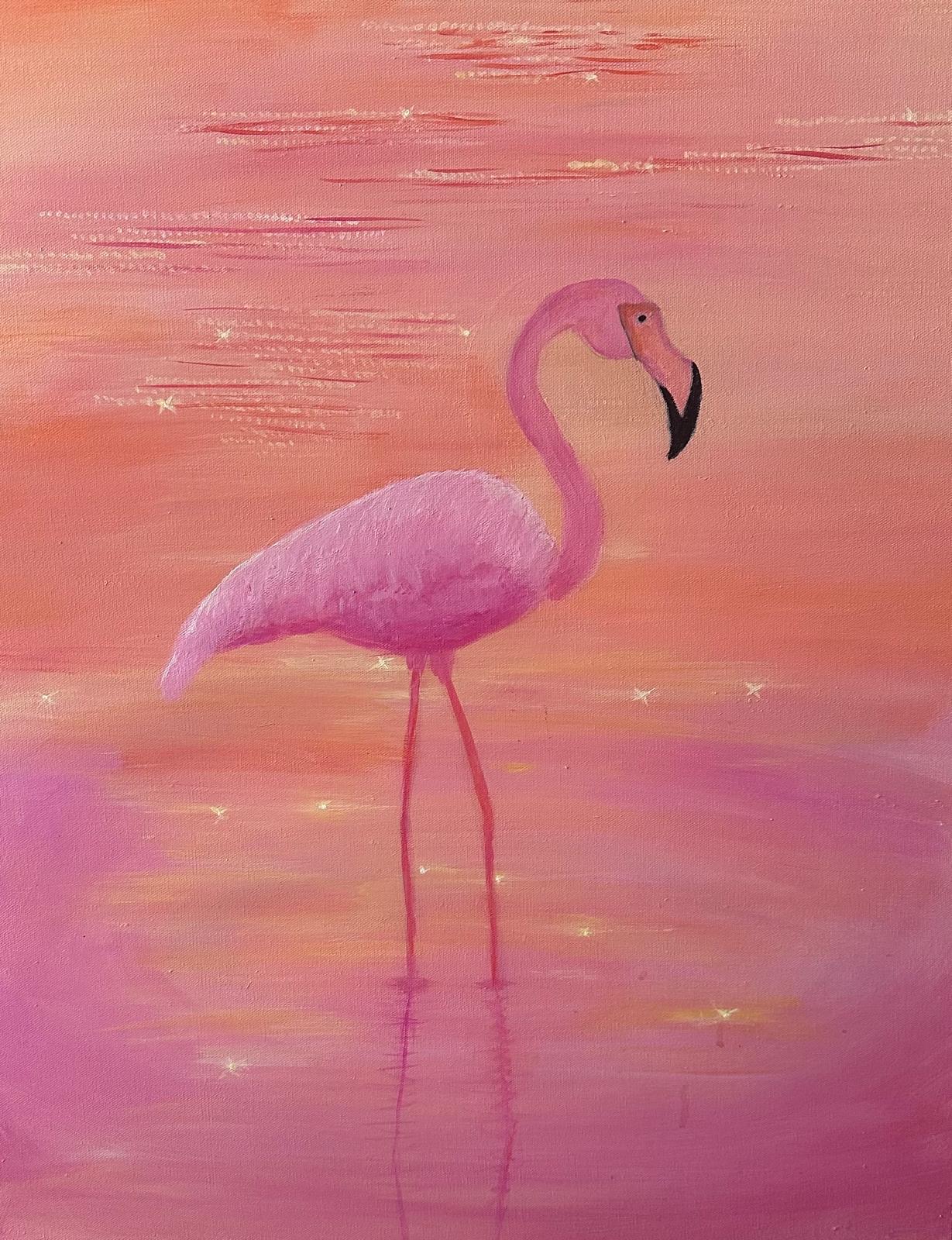 Thoughtful Flamingo