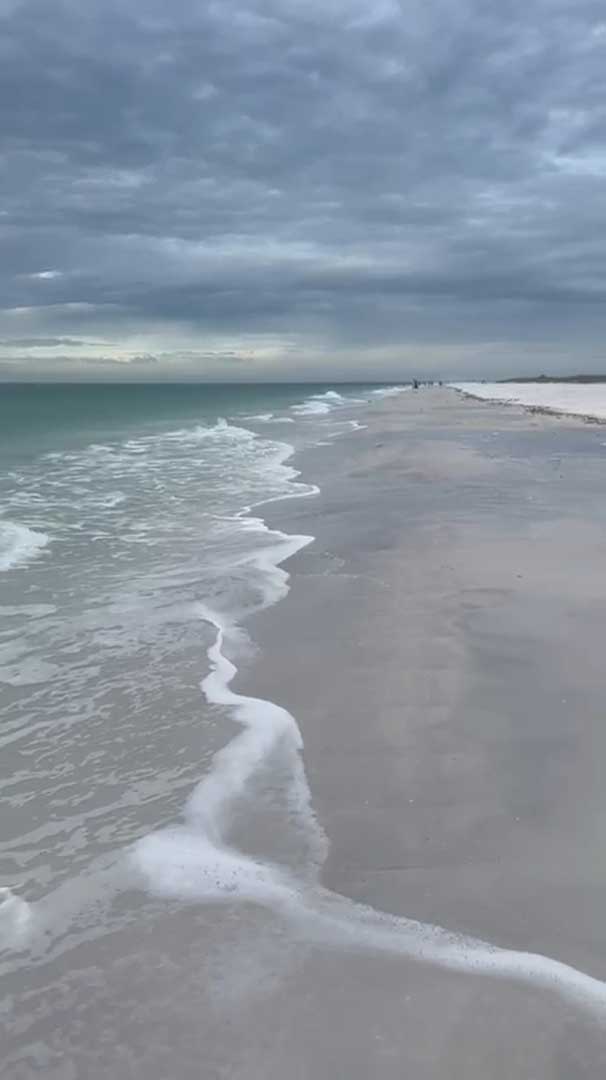 A Windy, Overcast Gift on the Beach